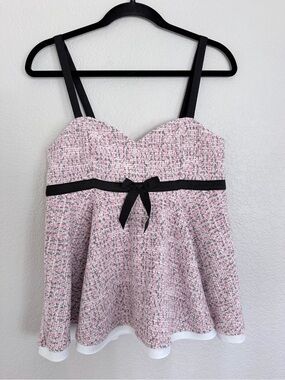 Zara knit peplum top